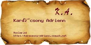 Karácsony Adrienn névjegykártya